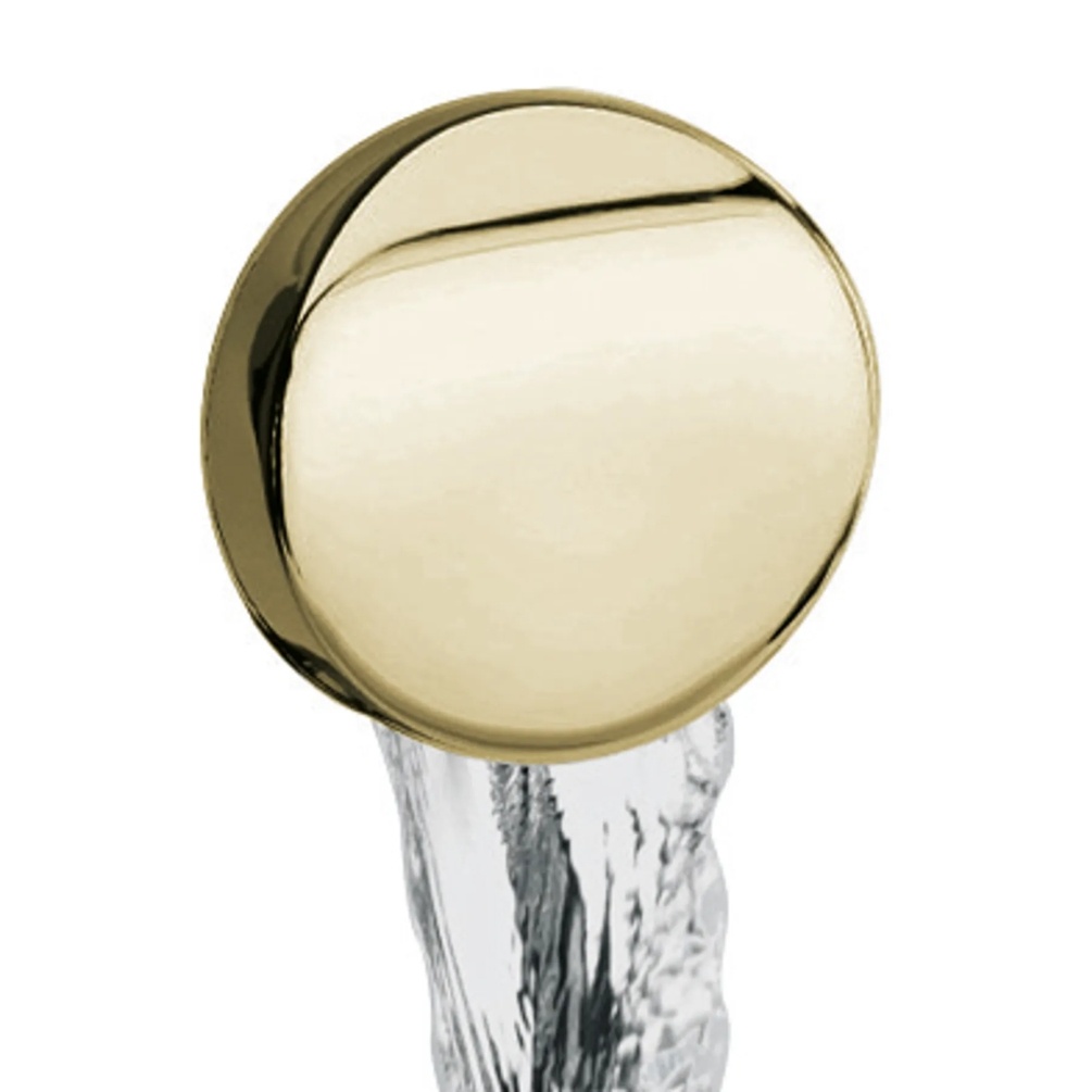 BC Designs Gold Overflow Bath Filler & Waste with Trap Cut Out